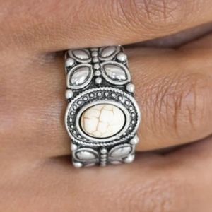 Butterfly Belle - White Ring #p102